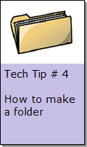 hOW TO MAKE A FOLDER