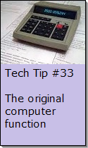 Computers as calculators