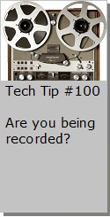 Are you being Recorded?