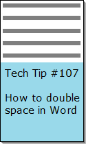 Double Spacing in Word