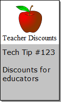 Discounts for educators