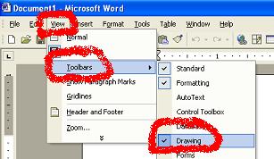 drawing in word 2