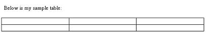 table example 3