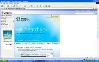 Internet Explorer Screenshot