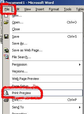 Print Preview in XP