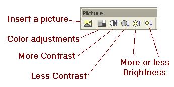 picture toolbar in word